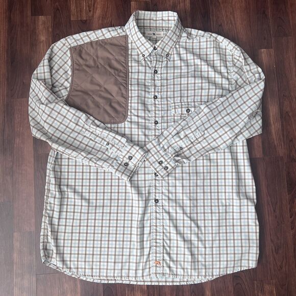 Onward Reserve Shooting Shirt XXL Glasgow Performance Twill  Shoulder Pad Plaid - Picture 11 of 11